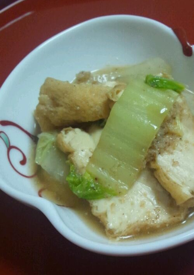 簡単煮物☆厚揚げと白菜の煮浸し-レシピのメイン写真