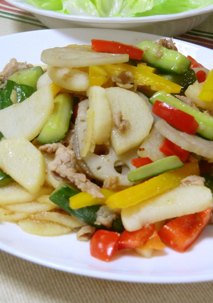 夏野菜のオイスターソース炒め-レシピのメイン写真