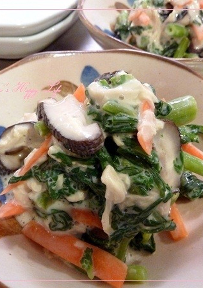 春菊と生湯葉の和えもの-レシピのメイン写真