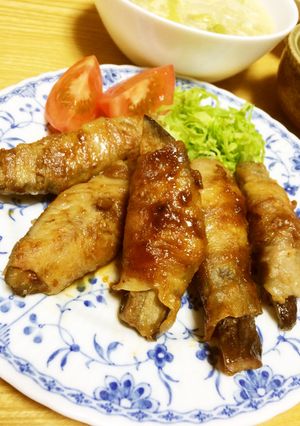 味噌ダレが美味しい＊なすの豚肉巻き-レシピのメイン写真