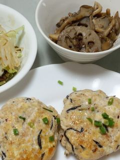 ひじきと豆腐の和風ハンバーグ-レシピのメイン写真