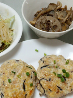 ひじきと豆腐の和風ハンバーグ-レシピのメイン写真