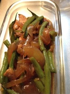 夏の副菜:いんげん鶏むね甘辛炒め-レシピのメイン写真