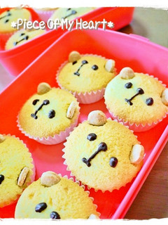キャラスイーツ*くまちゃんマフィン♡-レシピのメイン写真