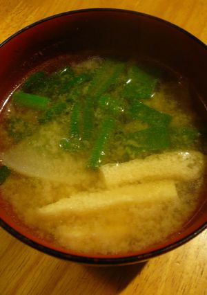 うす揚げと大根のみそ汁-レシピのメイン写真