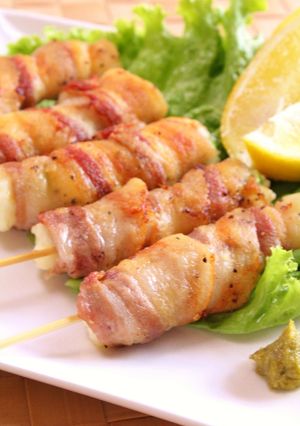 枝豆チーズ入り♪カリふわ豚巻き串 -レシピのメイン写真