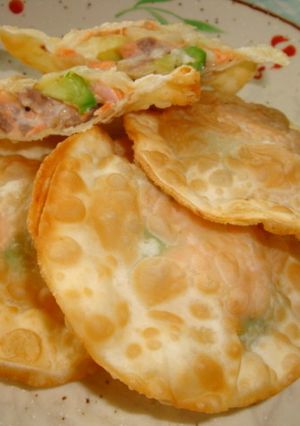 ＊アボカドサーモンのサクサク餃子＊-レシピのメイン写真