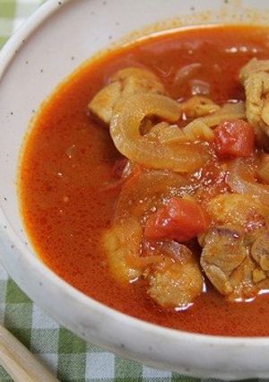 チキンのオニオントマト煮-レシピのメイン写真
