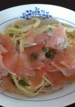 クリームチーズと生ハムのパスタ-レシピのメイン写真