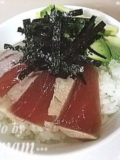 マグロのたたき漬け☆アボカド丼-レシピのメイン写真