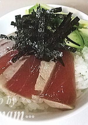 マグロのたたき漬け☆アボカド丼-レシピのメイン写真
