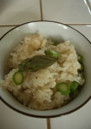簡単！切って混ぜるだけのアスパラご飯-レシピのメイン写真