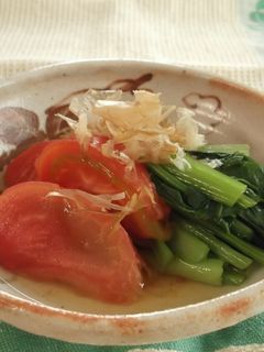 小松菜とトマトの煮びたし-レシピのメイン写真
