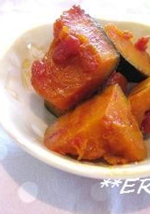 かぼちゃのトマト煮～♬♫-レシピのメイン写真
