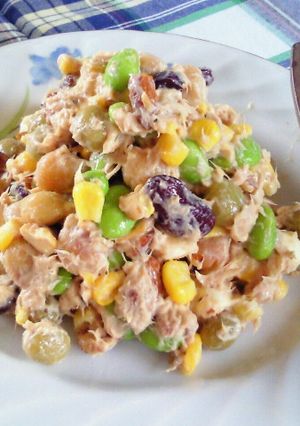 豆とツナのサラダ-レシピのメイン写真