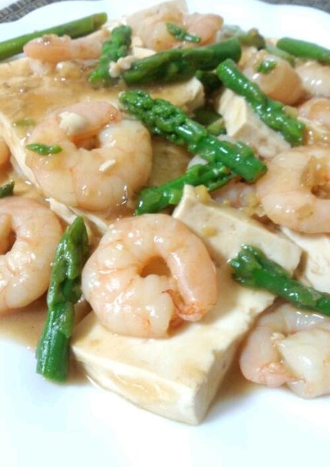 豆腐とえびのしょうが炒め-レシピのメイン写真