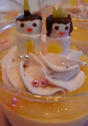 ひな祭りの桃ムース+料理-レシピのメイン写真