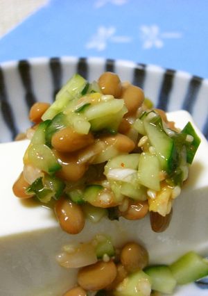 発酵食品☆混ぜるだけ~キムチ納豆冷奴♪-レシピのメイン写真