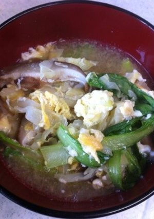 ホッとする味♡塩麹で野菜＆卵スープ〜♫-レシピのメイン写真