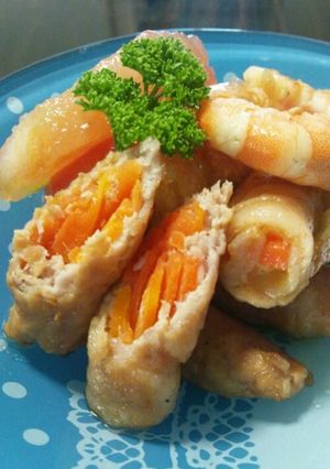 簡単野菜の肉巻き♪-レシピのメイン写真