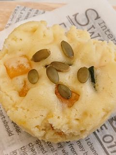 オレンジとかぼちゃの蒸しパン-レシピのメイン写真