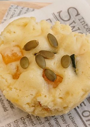 オレンジとかぼちゃの蒸しパン-レシピのメイン写真