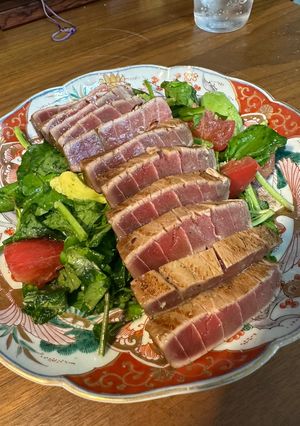 本鮪の黒酢醤油漬けレアステーキ-レシピのメイン写真