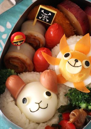 ワンピース＊サニー号とメリー号のキャラ弁-レシピのメイン写真