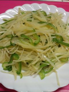 青椒土豆糸(ピーマンじゃが芋炒め)-レシピのメイン写真