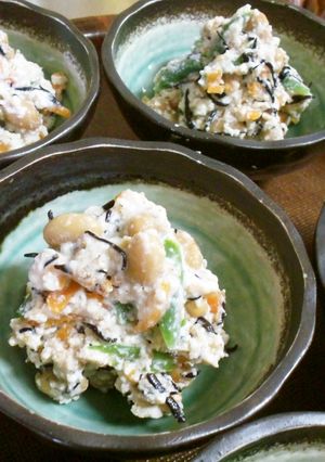 既製品ＤＥひじき大豆の白和え☆-レシピのメイン写真