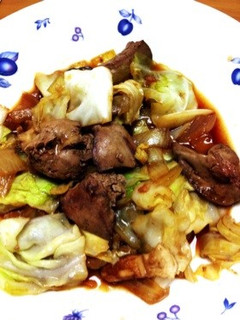 鶏レバーの野菜炒め!-レシピのメイン写真