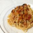 ラタトゥイユをリメイク 冷製パスタ