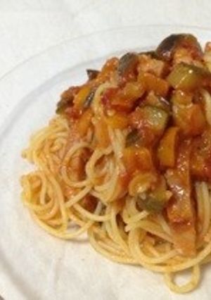 ラタトゥイユをリメイク 冷製パスタ-レシピのメイン写真