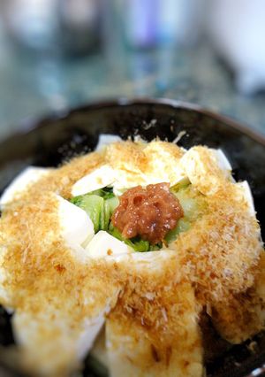 簡単★蒸し白菜と豆腐の梅おかかサラダ-レシピのメイン写真