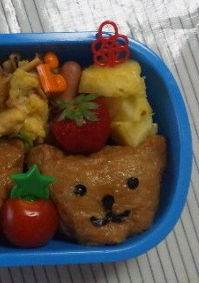 簡単☆くまさんお稲荷さん弁当-レシピのメイン写真
