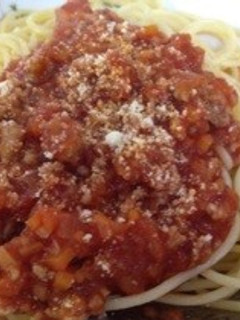 絶品!ミートソースパスタ-レシピのメイン写真