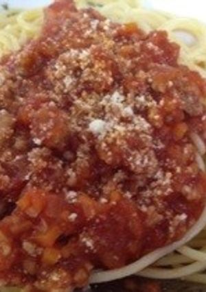 絶品!ミートソースパスタ-レシピのメイン写真