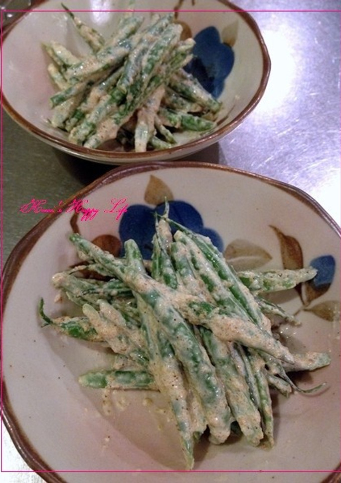 いんげんの胡麻マヨあえ-レシピのメイン写真