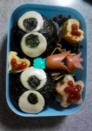 キャラ弁 まっくろくろすけ-レシピのメイン写真