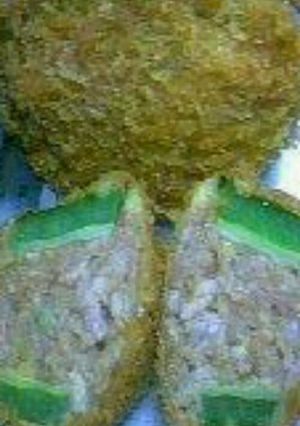ちょっぴり大人な…ゴーヤーの肉詰めフライ-レシピのメイン写真