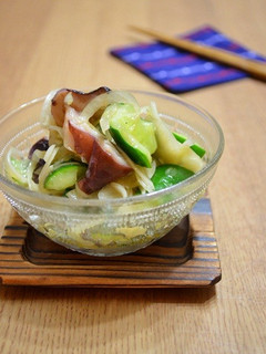 たこときゅうりの亜麻仁油醤油麹和え-レシピのメイン写真