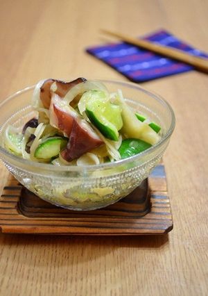 たこときゅうりの亜麻仁油醤油麹和え-レシピのメイン写真
