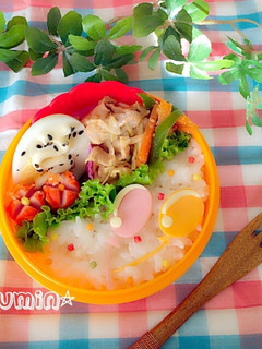 キャラ弁*簡単*風船弁当-レシピのメイン写真