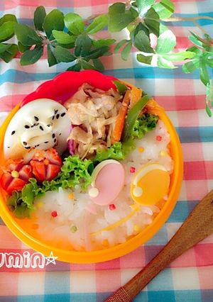 キャラ弁＊簡単＊風船弁当-レシピのメイン写真