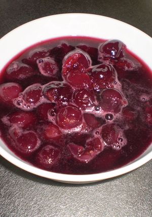 アメリカンチェリーの赤ワイン煮♪-レシピのメイン写真
