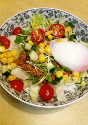 カフェ飯再現♪タコライス風丼♪-レシピのメイン写真