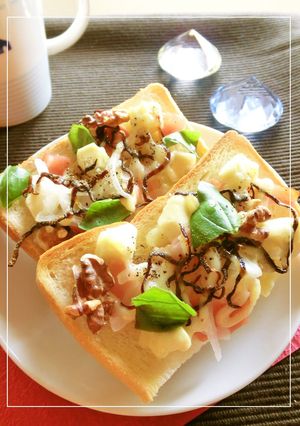 クリチ×ベーコン×塩昆布のトースト-レシピのメイン写真