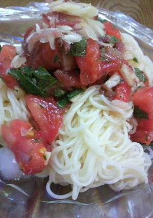 さわやか☆トマトのそうめん-レシピのメイン写真