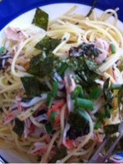 混ぜるだけパスタ(赤シソ&ツナ)-レシピのメイン写真