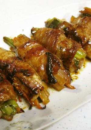 オイマヨでコク旨！野菜の肉巻き☆-レシピのメイン写真
